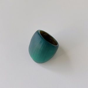 COPY - Alexis Bittar Teal Lucite Ring